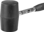 Strend Pro HM213 900 g, gumikalapács, BlackHead, fémnyéllel
