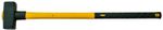 Stonning hammer 8000g Strend Pro, fibreglass handle 90cm with TPR grip