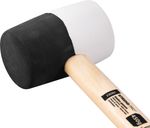 Hammer Strend Pro HM232 450 g, 300 mm, rubber, Black/White Head, wooden handle