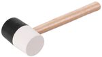 Hammer Strend Pro HM232 680 g, 300 mm, rubber, Black/White Head, wooden handle