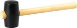 Rubber hammer 340 g Strend Pro, wood handle
