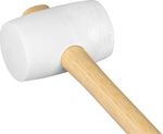 Hammer Strend Pro 450 g, rubber, White Head, wooden handle