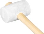 RUBBER MALLET WITH WOODEN HANDLE,WHITE
HEAD 680 g