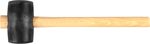 Hammer Strend Pro 340 g, rubber, Black Head, wooden handle