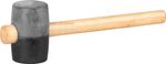 Hammer Strend Pro 680 g, rubber, Black Head, wooden handle