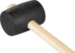 Hammer Strend Pro 900 g, rubber, Black Head, wooden handle