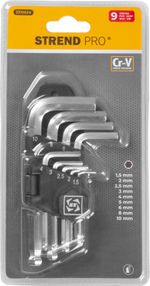 Wrench Set Strend Pro HK0044, 9-piece, Hex S1, Allen with ball end