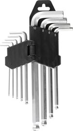 Wrench Set Strend Pro HK0045, 9-piece, Hex, L-key, Allen with ball end