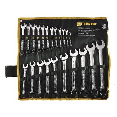 Wrench Set Strend Pro HR31586, combination, 22-piece, Cr-V, 6-32 mm