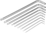Sada kľúčov Strend Pro HK7008, 9 dielna, T10-T50, Torx, Cr-V, zástrčná