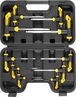 Screwdriver Set Strend Pro YF70019, 10-piece, Hex with ball end, T-handle, in case