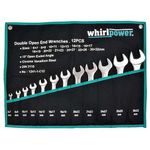 Wrench Set Whirlpower® 1241-1-C12, 12-piece, open-end
