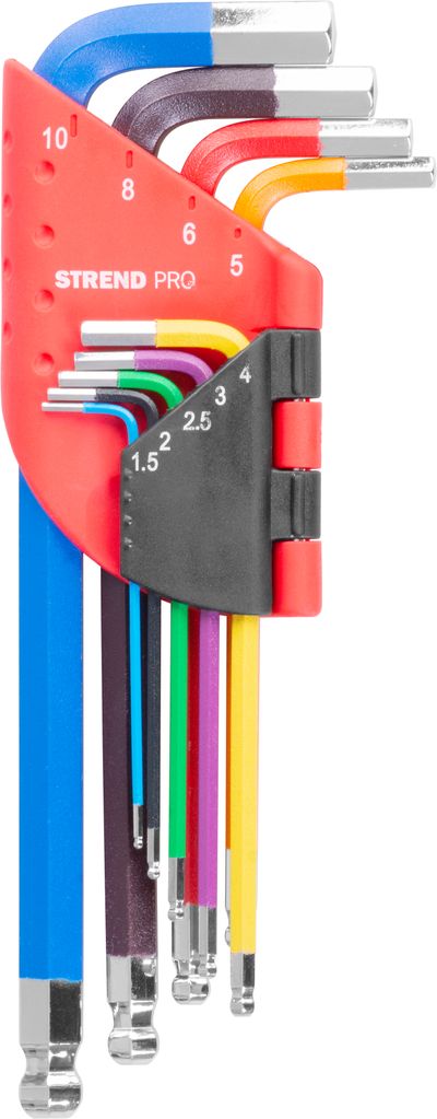 Kulcs készlet Strend Pro, 9 részes, Hex, Cr-V, Imbus
