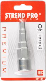 Kľúč Strend Pro Premium UNI-RA1 stupňovitý na radiátorové skrutky 10-12-13-16-20 mm, uchytenie na 1/2" račňu