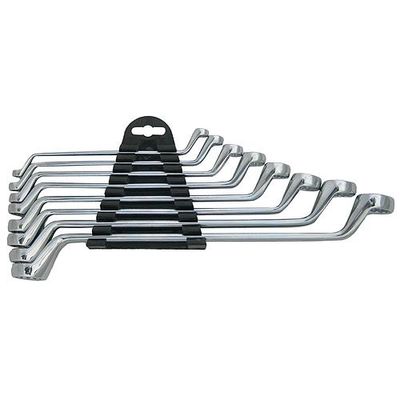 Kulcs készlet Strend Pro HR32581, 8 részes, Cr-V, 6-22 mm, csillagkulcs, 75°-ban hajlított