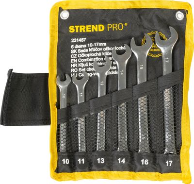 Wrench Set Strend Pro HR31581, combination, 6-piece, Cr-V, 10-17 mm