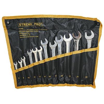 Wrench Set Strend Pro HR31584, combination, 12-piece, Cr-V, 8-22 mm