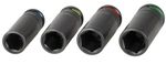 Socket Set Strend Pro Premium, 4-piece, CrV, 17-19-21-22 mm