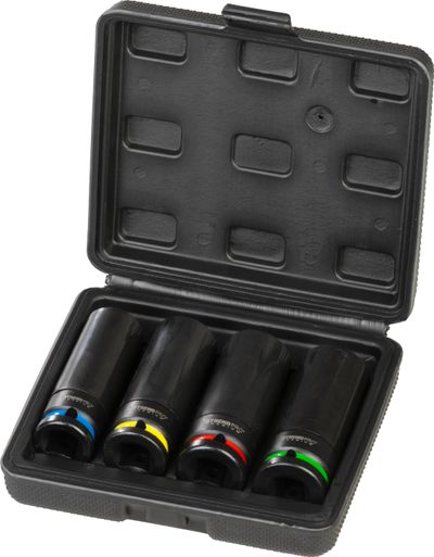 Sada hlavíc Strend Pro Premium, 4 dielna, CrV, 17-19-21-22 mm,