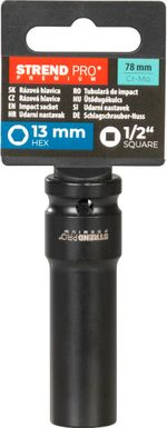 Extension Strend Pro Premium, impact, extended, 1/2", hex, CrMO, 13 mm