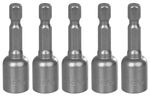 Hlavica s magnetom Strend Pro MS84, 10 mm, 1/4", magnetický držiak bitov, bal. 5 ks