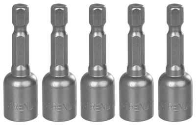 Socket with magnet Strend Pro MS84, 10 mm, 1/4", magnetic bit holder, pack. 5 pcs