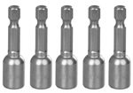 Fej Strend Pro MS84, mágneses, 8 mm, 1/4", mágneses bittartó, 5 db-os csomag