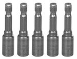 Hlavica s magnetom Strend Pro MS84, 6 mm, 1/4", magnetický držiak bitov, bal. 5 ks
