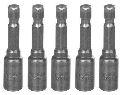 Fej mágnessel Strend Pro MS84, 6 mm, 1/4", mágneses bit tartó, csomag 5 db
