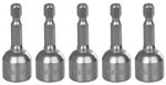 Fej Strend Pro MS84, mágneses, 13 mm, 1/4", mágneses bittartó, 5 db-os csomag