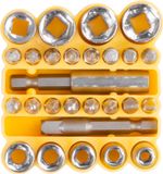 Screwdriver bit and socket set  27Pcs Strend Pro, + bit holder