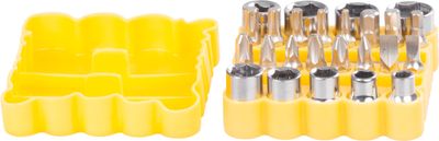 Screwdriver bit and socket set  27Pcs Strend Pro, + bit holder