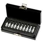 Dugókulcs készlet Whirlpower® 1612-0310, 1/4", HX, 10 részes