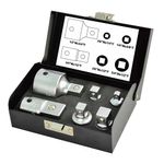 Socket Set Whirlpower® 1616-0506, adapters, 1/4"+3/8"+1/2"+3/4", 6-piece