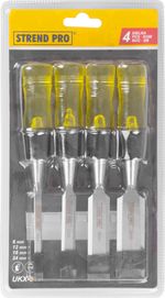 Chisel Set Strend Pro WCS015, 4-piece, 6-12-18-24 mm