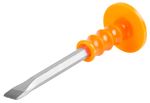 Chisel Strend Pro CC480, 200 mm, flat, with PVC handle and protector