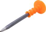Chisel Strend Pro CC481, 250 mm, pointed, with PVC handle and protector