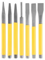 Punch & Chisel set 7pcs Strend Pro, 
3x chisel flat
2x centre punch
2x punch