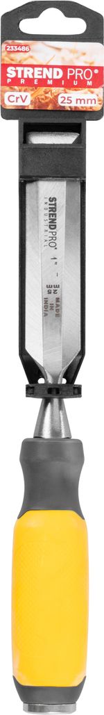 Chisel Strend Pro Premium, for wood, Bi-material handle, 25 mm