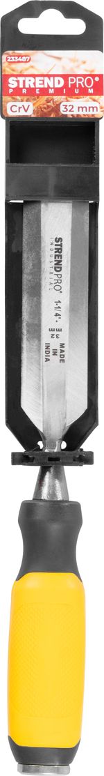 Chisel Strend Pro Premium, for wood, Bi-material handle, 32 mm