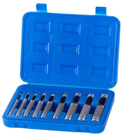 Taper Punch sets for holes 9pcs
