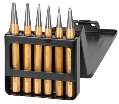 Punch set 6pcs
, 3x punch
, 3x centre punch