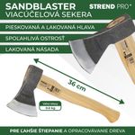 Axe Strend Pro A613 Sandblaster, 600 g, wooden handle 360 mm