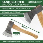 Axe Strend Pro A613 Sandblaster, 800 g, wooden handle 380 mm