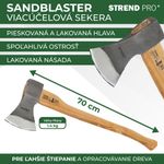 Axe Strend Pro A613B Sandblaster, 1400 g, wooden handle 700 mm