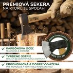 Sekera Strend Pro A613B Sandblaster 1500 g, drevená násada 800 mm