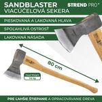 Axe Strend Pro A613B Sandblaster, 1600 g, wooden handle 800 mm