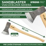 Axe Strend Pro A613B Sandblaster, 1800 g, wooden handle 900 mm
