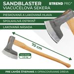 Axe Strend Pro A633 Sandblaster, 1250 g, wooden handle 700 mm