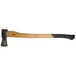 Axe Hickory™ Wood Black, 2000 g, splitting maul, wedge-shaped, wooden handle 800 mm